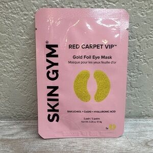 $4 🌙 Skin Gym‎ Gold Foil Eye Mask NEW